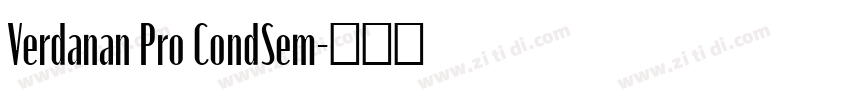 Verdanan Pro CondSem字体转换